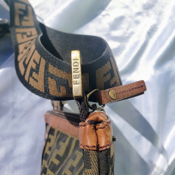 🐝SOLD FENDI ZUCCA MESSENGER CROSSBODY BAG🐝 - Picture 10 of 13